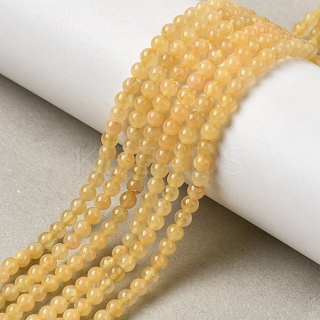 Natural Topaz Jade Beads Strands G-Z116-A11-3mm-1