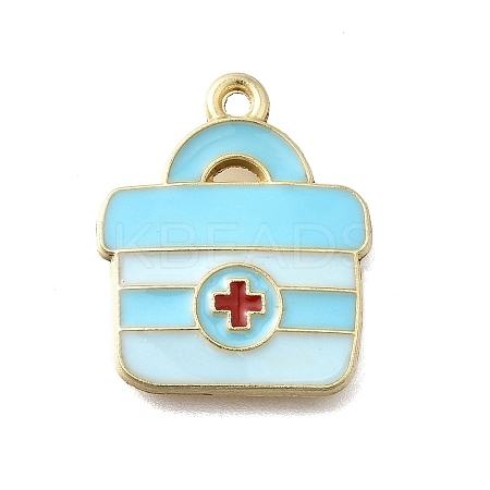 Medical Theme Alloy Enamel Pendants FIND-G090-02B-02-1
