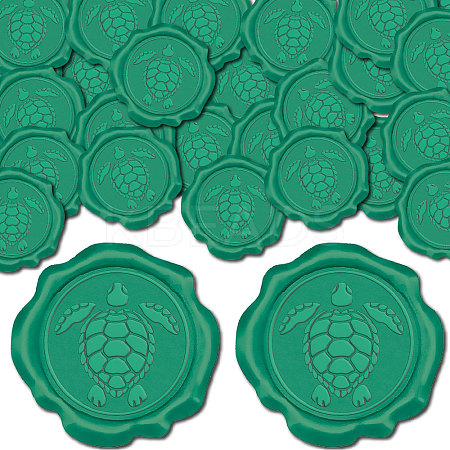 100Pcs Adhesive Wax Seal Stickers DIY-CP0010-54D-1