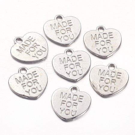 Tibetan Style Alloy Charms TIBEP-A9694-P-RS-1