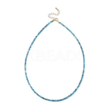 Natural Apatite Beaded Necklaces NJEW-JN02990-03-1