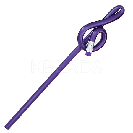 Solid Color Plastic Imitation Wood Pencil PW-WG47441-03-1