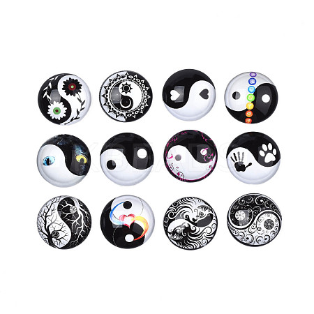Glass Cabochons GGLA-Q085-02-1
