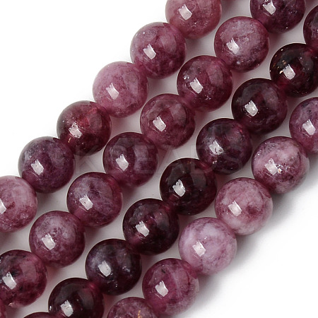 Natural Quartz Beads Strands G-R479-8mm-04-1