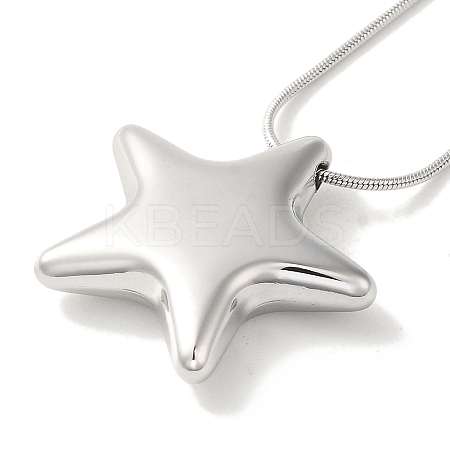Non-Tarnish Vacuum Plating 304 Stainless Steel Snake Chain Necklaces NJEW-C045-07A-P-1