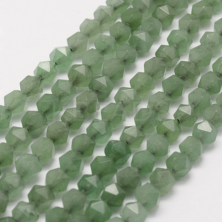 Natural Green Aventurine Beads Strands G-F523-02-6mm-1