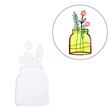 Flowerpot DIY Pendant Silicone Molds DIY-Z016-01-1