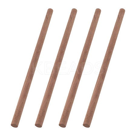 Round Walnut Wooden Sticks LS-WOOD-WH0034-27B-1
