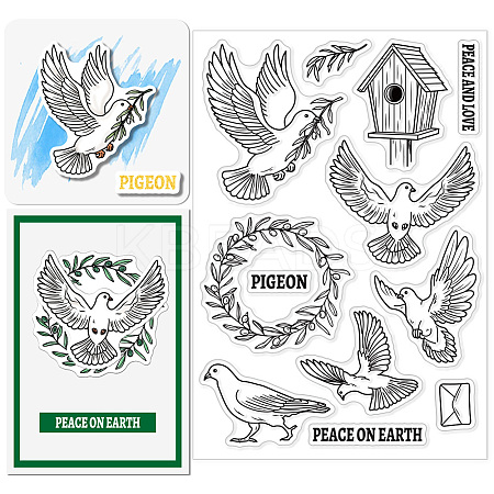 Custom PVC Plastic Clear Stamps DIY-WH0618-0115-1