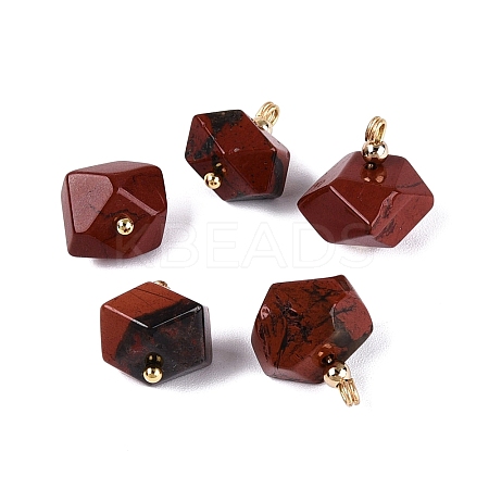 Natural Red Jasper Pendants GG-N004-03G-03-1