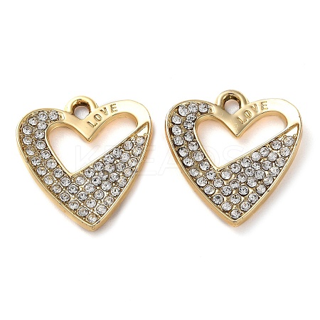 Alloy Rhinestone Pendants PALLOY-P297-01G-1