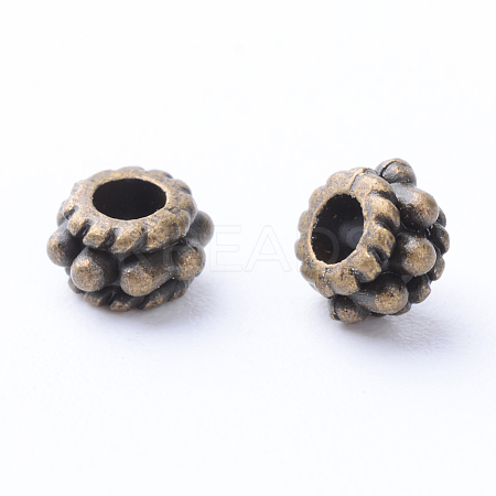 Tibetan Style Alloy Spacer Beads X-TIBE-Q063-27AB-NR-1