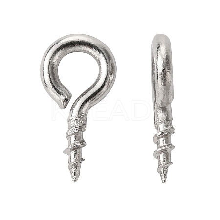 Tarnish Resistant 304 Stainless Steel Screw Eye Pin Peg Bails X-STAS-Q224-03A-1