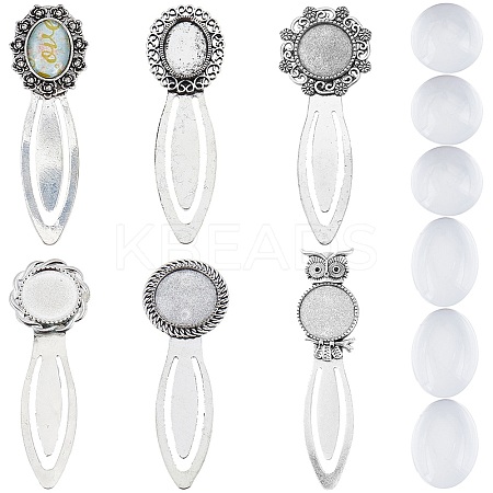 DIY Blank Dome Bookmark Making Kit DIY-SC0022-94-1