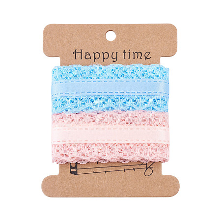 4 Yards 2 Colors Polyester Lace Trim OCOR-TADJ0001-02C-1