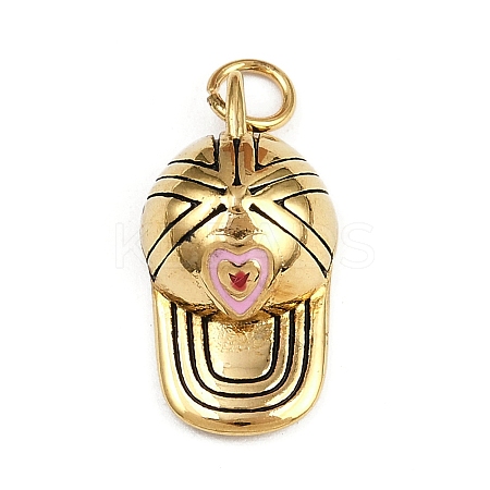 304 Stainless Steel Enamel Pendants LS-STAS-L296-04G-1