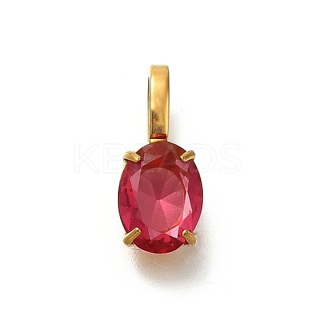 Ion Plating(IP) 304 Stainless Steel Rhinestone Pendants STAS-A104-11G-06-1