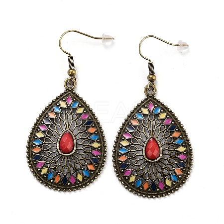 Bohemia Vintage Teardrop Dangle Earrings LS-EJEW-I261-06AB-1